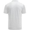 imageCOOFANDY Mens Golf Polo Shirts Short Sleeve Quick Dry Performance Moisture Wicking Golf Shirts Casual Print Collared ShirtWhite Letter V