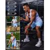 imageCOOFANDY Mens Gym Athletic Shorts with Zipper Pockets Quick Dry 7 Workout Running Training ShortsLight Blue