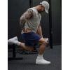 imageCOOFANDY Mens Gym Athletic Shorts with Zipper Pockets Quick Dry 7 Workout Running Training ShortsNavy Blue