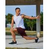 imageCOOFANDY Mens Gym Athletic Shorts with Zipper Pockets Quick Dry 7 Workout Running Training ShortsRed