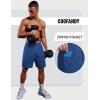 imageCOOFANDY Mens Gym Athletic Shorts with Zipper Pockets Quick Dry 7 Workout Running Training ShortsRoyal Blue