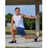 imageCOOFANDY Mens Gym Athletic Shorts with Zipper Pockets Quick Dry 7 Workout Running Training ShortsRoyal Blue