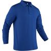 imageCOOFANDY Mens Polo Shirt Long Sleeve Moisture Wicking Sun Protection Quick Dry Golf Shirts Lightweight Collared Golf ShirtDark Blue