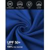 imageCOOFANDY Mens Polo Shirt Long Sleeve Moisture Wicking Sun Protection Quick Dry Golf Shirts Lightweight Collared Golf ShirtDark Blue