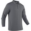 imageCOOFANDY Mens Polo Shirt Long Sleeve Moisture Wicking Sun Protection Quick Dry Golf Shirts Lightweight Collared Golf ShirtDark Grey