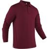 imageCOOFANDY Mens Polo Shirt Long Sleeve Moisture Wicking Sun Protection Quick Dry Golf Shirts Lightweight Collared Golf ShirtWine Red