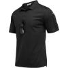imageCOOFANDY Mens Polo Shirts Short Sleeve Quick Dry Performance Golf Polos Tactical Work Shirts with Pen Pocket01black