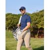 imageCOOFANDY Mens Polo Shirts Short Sleeve Quick Dry Performance Golf Polos Tactical Work Shirts with Pen PocketBlue