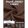 imageCOOFANDY Mens Polo Shirts Short Sleeve Quick Dry Performance Golf Polos Tactical Work Shirts with Pen PocketBrown