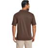 imageCOOFANDY Mens Polo Shirts Short Sleeve Quick Dry Performance Golf Polos Tactical Work Shirts with Pen PocketBrown