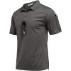 imageCOOFANDY Mens Polo Shirts Short Sleeve Quick Dry Performance Golf Polos Tactical Work Shirts with Pen PocketDark Grey