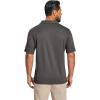 imageCOOFANDY Mens Polo Shirts Short Sleeve Quick Dry Performance Golf Polos Tactical Work Shirts with Pen PocketDark Grey