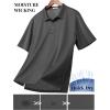 imageCOOFANDY Mens Polo Shirts Short Sleeve Quick Dry Performance Golf Polos Tactical Work Shirts with Pen PocketDark Grey
