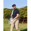 imageCOOFANDY Mens Polo Shirts Short Sleeve Quick Dry Performance Golf Polos Tactical Work Shirts with Pen PocketNavy Blue