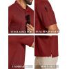 imageCOOFANDY Mens Polo Shirts Short Sleeve Quick Dry Performance Golf Polos Tactical Work Shirts with Pen PocketRed