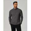 imageCOOFANDY Mens Quarter Zip Pullover Sweatshirt Mock Neck Golf Shirts Casual Long Sleeve ShirtGrey