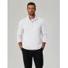 imageCOOFANDY Mens Quarter Zip Pullover Sweatshirt Mock Neck Golf Shirts Casual Long Sleeve ShirtWhite