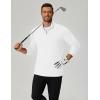 imageCOOFANDY Mens Quarter Zip Pullover Sweatshirt Mock Neck Golf Shirts Casual Long Sleeve ShirtWhite
