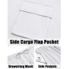 imageCOOFANDY Mens Shirt and Shorts Set 2 Piece Fashion Summer Tracksuits Cotton Oversized TShirts Cargo Shorts OutfitsAll White
