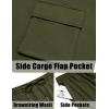 imageCOOFANDY Mens Shirt and Shorts Set 2 Piece Fashion Summer Tracksuits Cotton Oversized TShirts Cargo Shorts OutfitsArmy Green