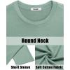 imageCOOFANDY Mens Shirt and Shorts Set 2 Piece Fashion Summer Tracksuits Cotton Oversized TShirts Cargo Shorts OutfitsGrey Green