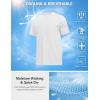 imageCOOFANDY Mens Swim Shirt UPF 50 Sun Protection Rash Guard Short Sleeve Athletic Quick Dry Beach Fishing T ShirtsWhite