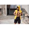 imageCOOFANDY Mens Workout Hooded Tank Tops 2 Pack Zip Up Sleeveless Gym Shirts Muscle Cut Off T Shirt Bodybuilding HoodiesYellow1pcs